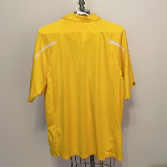 Mens Golfing Shirt “Mello Yello” On Tour Large Yellow - Picture 4 of 8
